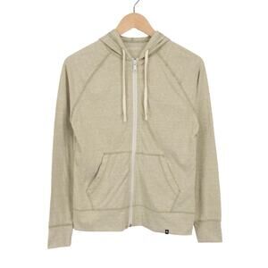 NWOT American Giant Women's Lightweight Full Zip Hoodie Tan Heather Size Small